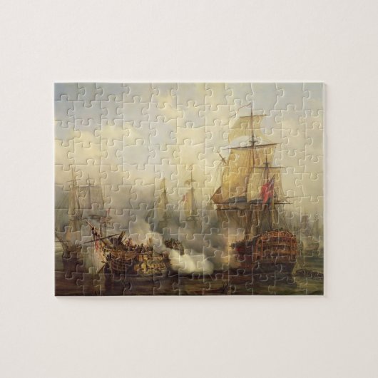 Das Redoutable bei Trafalgar, am 21. Oktober 1805 Puzzle (Horizontal)