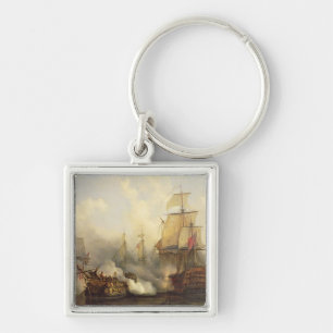 Das Redoutable bei Trafalgar, am 21. Oktober 1805 Schlüsselanhänger