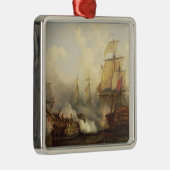 Das Redoutable bei Trafalgar, am 21. Oktober 1805 Silbernes Ornament (Rechts)