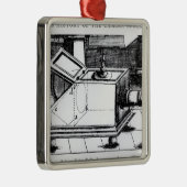 Das Reflexkastenkamera obscura Silbernes Ornament (Rechts)