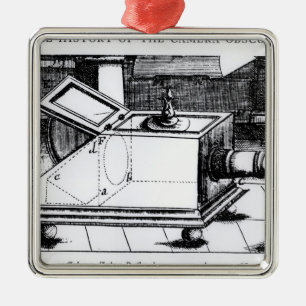 Das Reflexkastenkamera obscura Silbernes Ornament