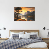 Das Refugium der Ruhe (erweitertes Bild) Leinwanddruck (Insitu (Schlafzimmer))