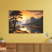 Das Refugium der Ruhe (erweitertes Bild) Leinwanddruck (Insitu (Wohnzimmer))