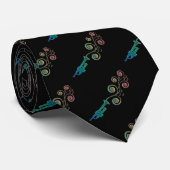 Das Regenbogen-Trompete-Muster, das dort gelassen Krawatte (Gerollt)