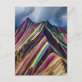 Das Regenbogengebirge, auch Montañas de S Postkarte