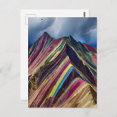 Das Regenbogengebirge, auch Montañas de S Postkarte (Vorne/Hinten)