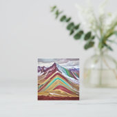 Das Regenbogengebirge, auch Montañas de S Telefonnummerkarte (Stehend Vorderseite)