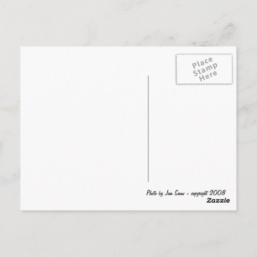 Das Regenschirmmädchen Postkarte (Rückseite)