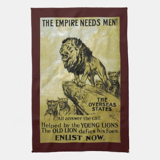 Das Reich braucht Männer Geschirrtuch (Vertikal)