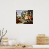 Das Reich der Flora (Tiepolo 1743) Poster (Küche)