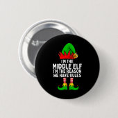 Das Reich des Mittelelfs, das die Weihnachten der Button (Vorne & Hinten)