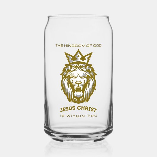 Das Reich Gottes ist in dir - Christliches Glas (Vorderseite)