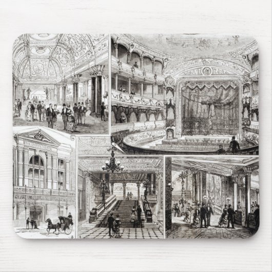 Das Reich-Theater, Leicester-Quadrat Mousepad (Vorne)