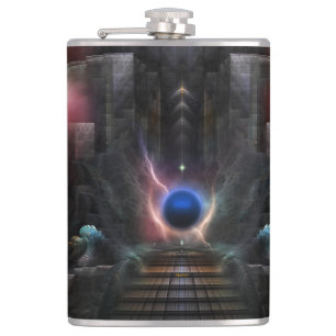 Das Reich von Osphilium 8oz Vinyl Wrapped Flask Flachmann