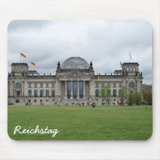 Das Reichstag Gebäude, Berlin Mousepad (Vorne)
