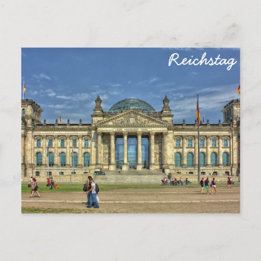 Das Reichstag-Gebäude, Berlin Postkarte (Vorderseite)