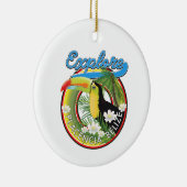 Das Reiselogo von Placencia Belize entdecken Keramik Ornament (Rechts)