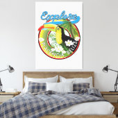 Das Reiselogo von Placencia Belize entdecken Leinwanddruck (Insitu (Schlafzimmer))