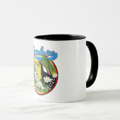 Das Reiselogo von Placencia Belize entdecken Tasse (VorderseiteRechts)