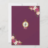 Das Reisen von Fräulein To Frau Brautparty laden Einladung (Rückseite)