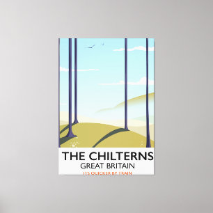 Das Reiseplakat "Chilterns Great Britain" Leinwanddruck