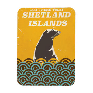 Das Reiseplakat der Shetland Islands Magnet