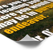 Das Reiseplakat des Lebens Poster (Ecke)