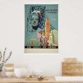 Das Reiseplakat für Andalusien Spanien Poster (Küche)
