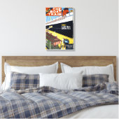 Das Reiseplakat für Bootstouren Leinwanddruck (Insitu (Schlafzimmer))