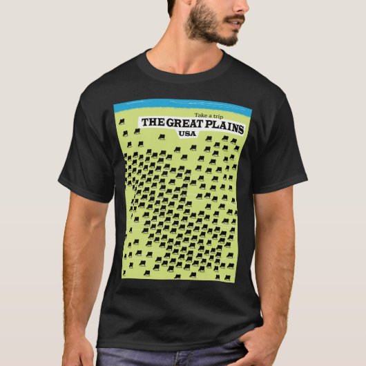 Das Reiseplakat Great Plains USA. T-Shirt (Vorderseite)