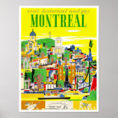 Das Reiseplakat von Montreal Poster (Vorne)