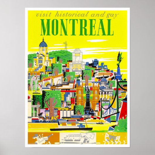 Das Reiseplakat von Montreal Poster (Vorne)