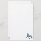Das Reiterpferd der Welt Briefpapier (Vorne/Hinten)