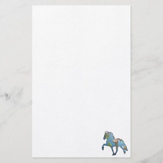 Das Reiterpferd der Welt Briefpapier (Vorderseite)