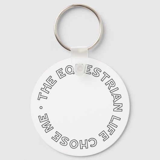 Das Reitleben entscheidet sich für den modernen Pf Schlüsselanhänger (Vorderseite)