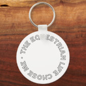 Das Reitleben entscheidet sich für den modernen Pf Schlüsselanhänger (Vorderseite)