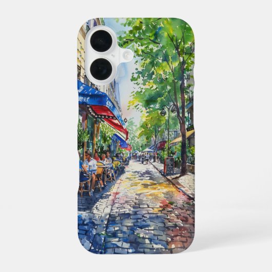 Das reizende Café iPhone 16 Hülle (Rückseite)