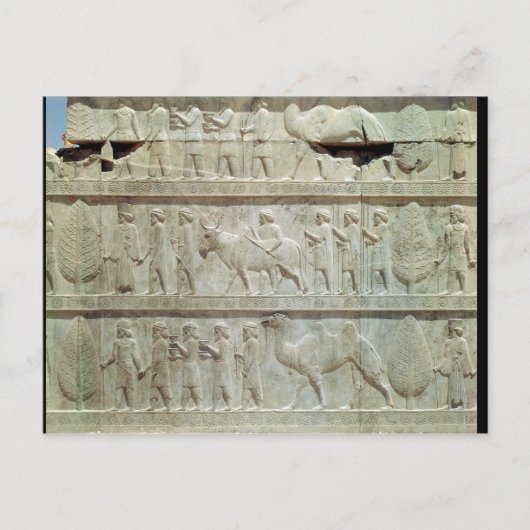 das Relief frieze auf der Osttreppe Postkarte (Vorderseite)