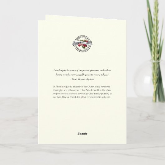 Das religiöse Freundschaftsgebet gesegnete Maria u Karte (Rückseite)