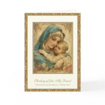 Das religiöse Freundschaftsgebet gesegnete Maria u