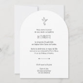 Das religiöse Taufe Charlotte Einladung (Rückseite)