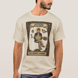 Das Remote-Worker-Tarotkarten-T-Shirt Lustige Ar T-Shirt