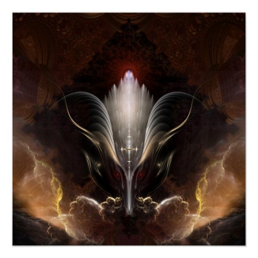 Das Renidron Fraktal Art Perfect Poster (Vorderseite)