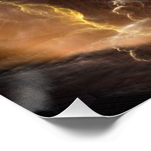 Das Renidron Fraktal Art Perfect Poster (Ecke)