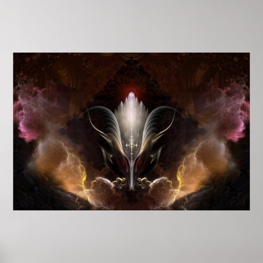 Das Renidron Fraktal Art-Poster Poster (Vorne)