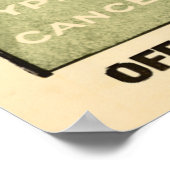 Das Rennen ist eingeschaltet Poster (Ecke)