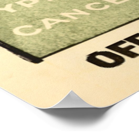 Das Rennen ist eingeschaltet Poster (Ecke)