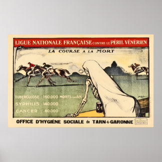 Das Rennen ist eingeschaltet Poster