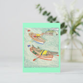 Das Rennen Postkarte (Stehend Vorderseite)