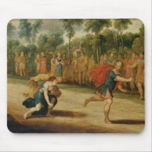 Das Rennen von Atalanta und von Hippomenes (Öl au Mousepad